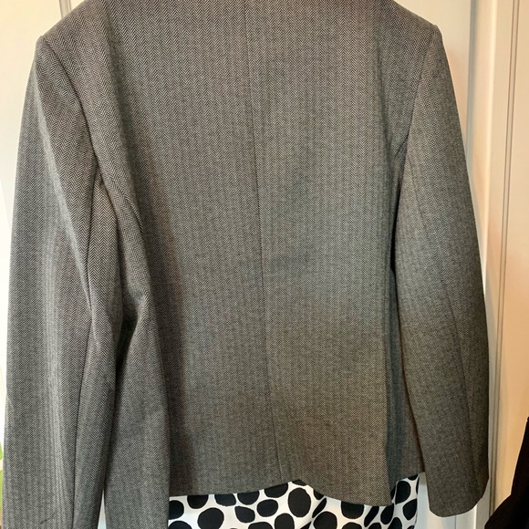 Ann Klein herringbone blazer NWT black and white work wear - Picture 4 of 6